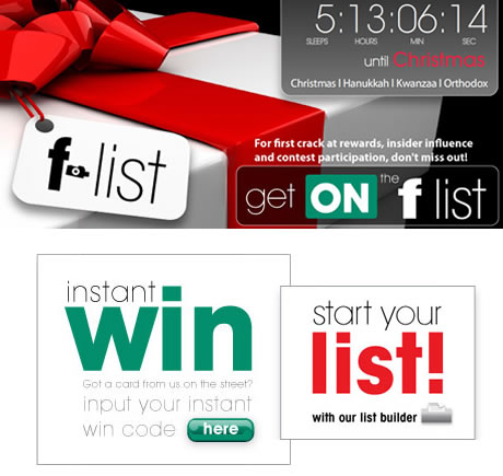 Get on the F-List! Fuji is giving away cool stuff!