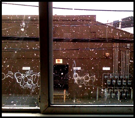 snowing photo taken from iPhone