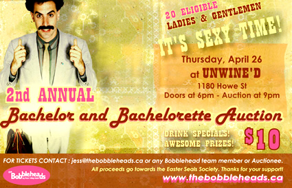 Is SEXY Time!  Bachelor & Bachelorette Auction at Unwine'd Thursday night!